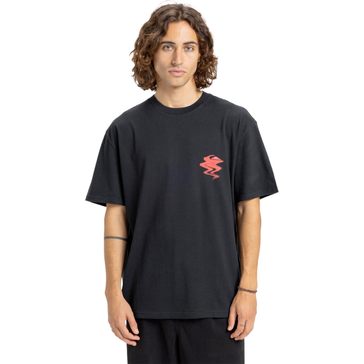 2026 Quiksilver Mens Hw Melt Away Short Sleeve Tee EQYZT08200 - Black